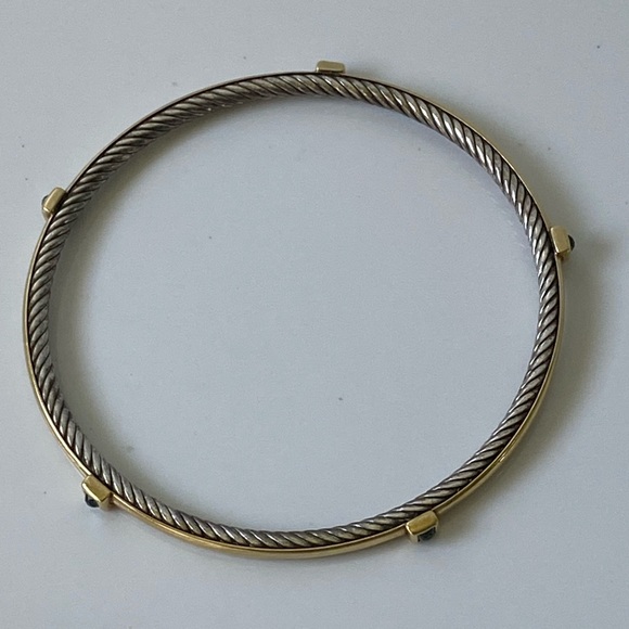 David Yurman 18k & .925 Twisted bracelet - Picture 2 of 10